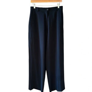 Ivan Grundahl sz M Black Trousers Highrise Wide Leg Minimalist Contemporary